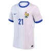 Camiseta de fútbol Francia L. Hernandez 21 Segunda Equipación Euro 2024 - Hombre